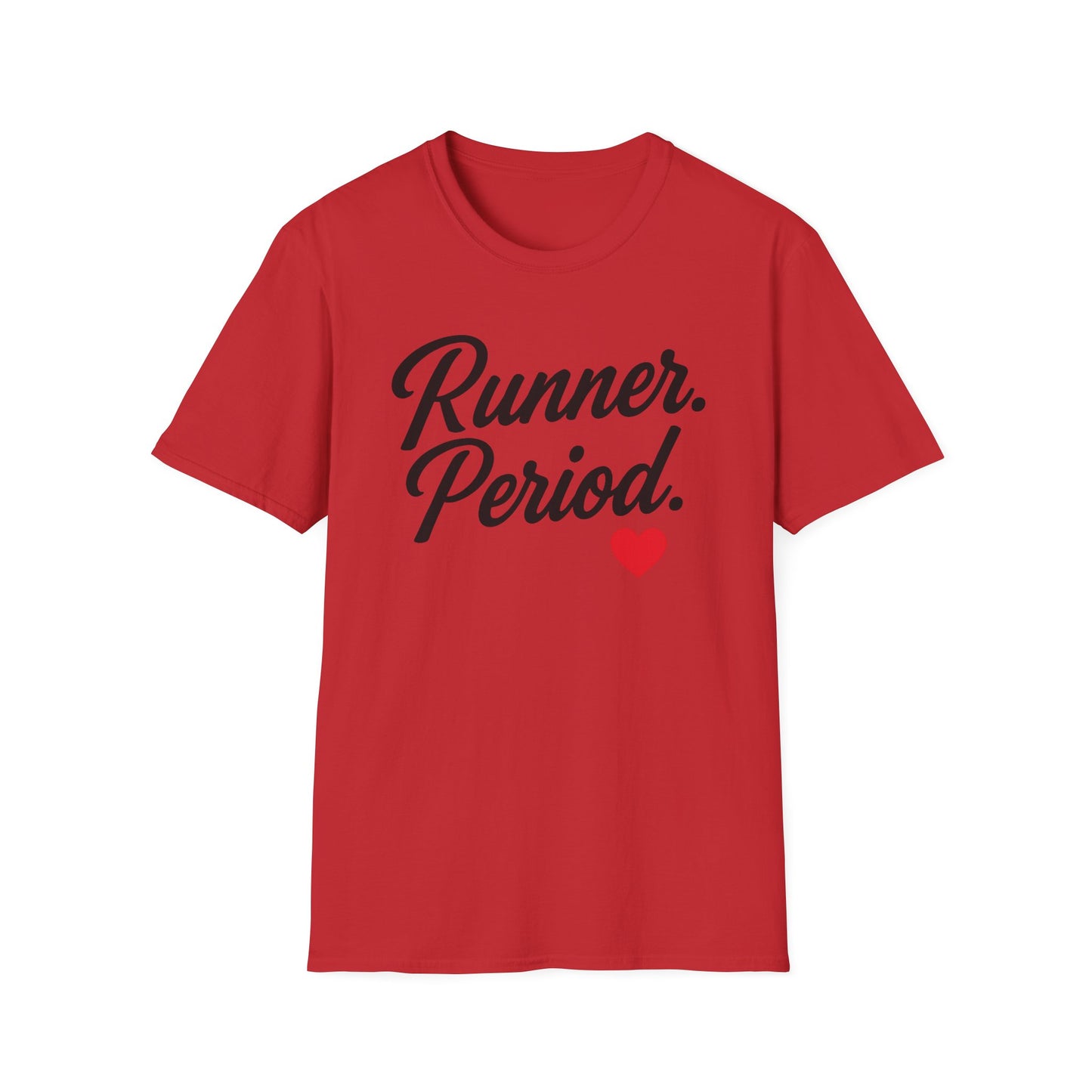 Runner Period T-Shirt | Softstyle Unisex Tee for Runners, Gift for Athletes, Workout Apparel, Casual Wear, Fitness Style