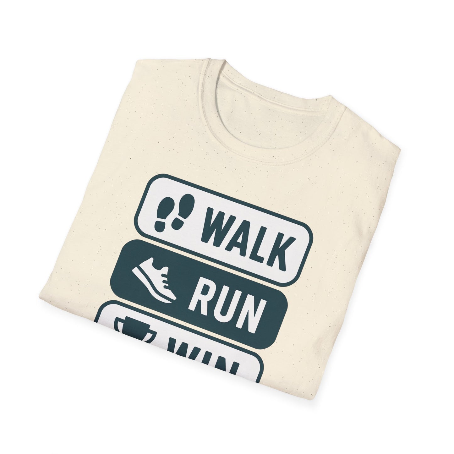 Motivational Running T-Shirt | Walk Run Win Tee, Fitness Apparel, Exercise Shirt, Gift for Runners, Athletic Wear