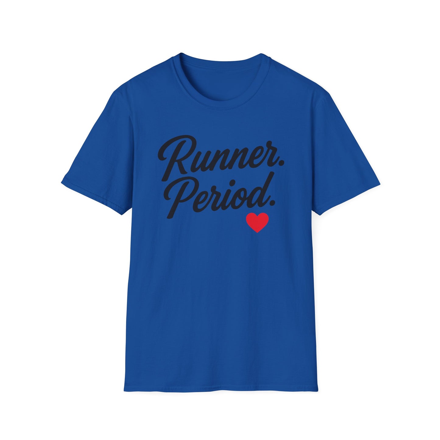 Runner Period T-Shirt | Softstyle Unisex Tee for Runners, Gift for Athletes, Workout Apparel, Casual Wear, Fitness Style