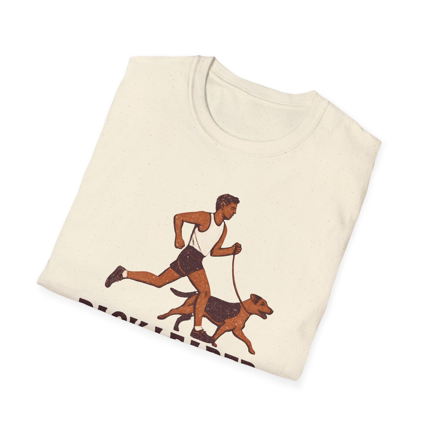 Pack Leader Pace Unisex Softstyle T-Shirt, Dog Running Shirt, Pet Owner Gift, Fitness Apparel, Casual Wear, Dog Lover Tee