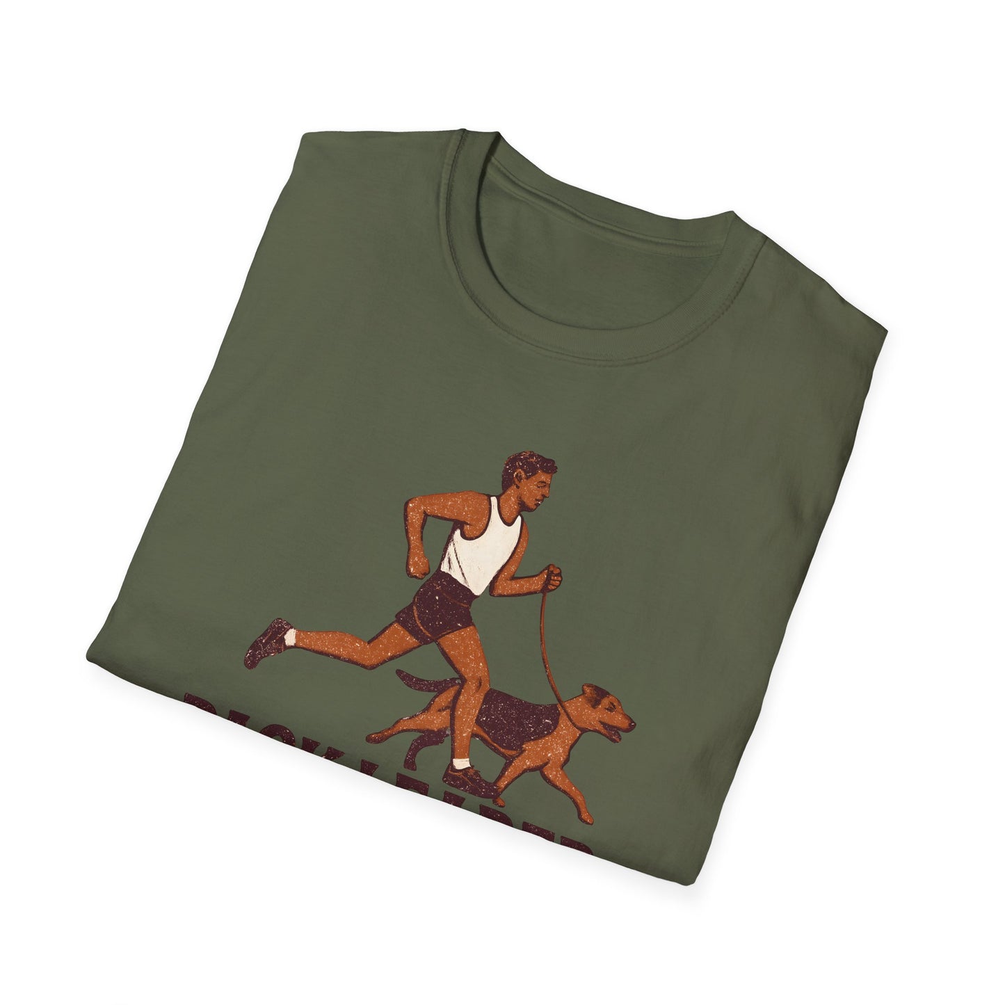 Pack Leader Pace Unisex Softstyle T-Shirt, Dog Running Shirt, Pet Owner Gift, Fitness Apparel, Casual Wear, Dog Lover Tee