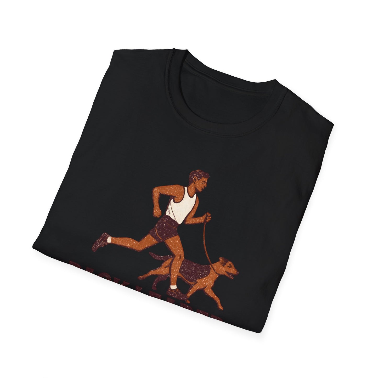Pack Leader Pace Unisex Softstyle T-Shirt, Dog Running Shirt, Pet Owner Gift, Fitness Apparel, Casual Wear, Dog Lover Tee