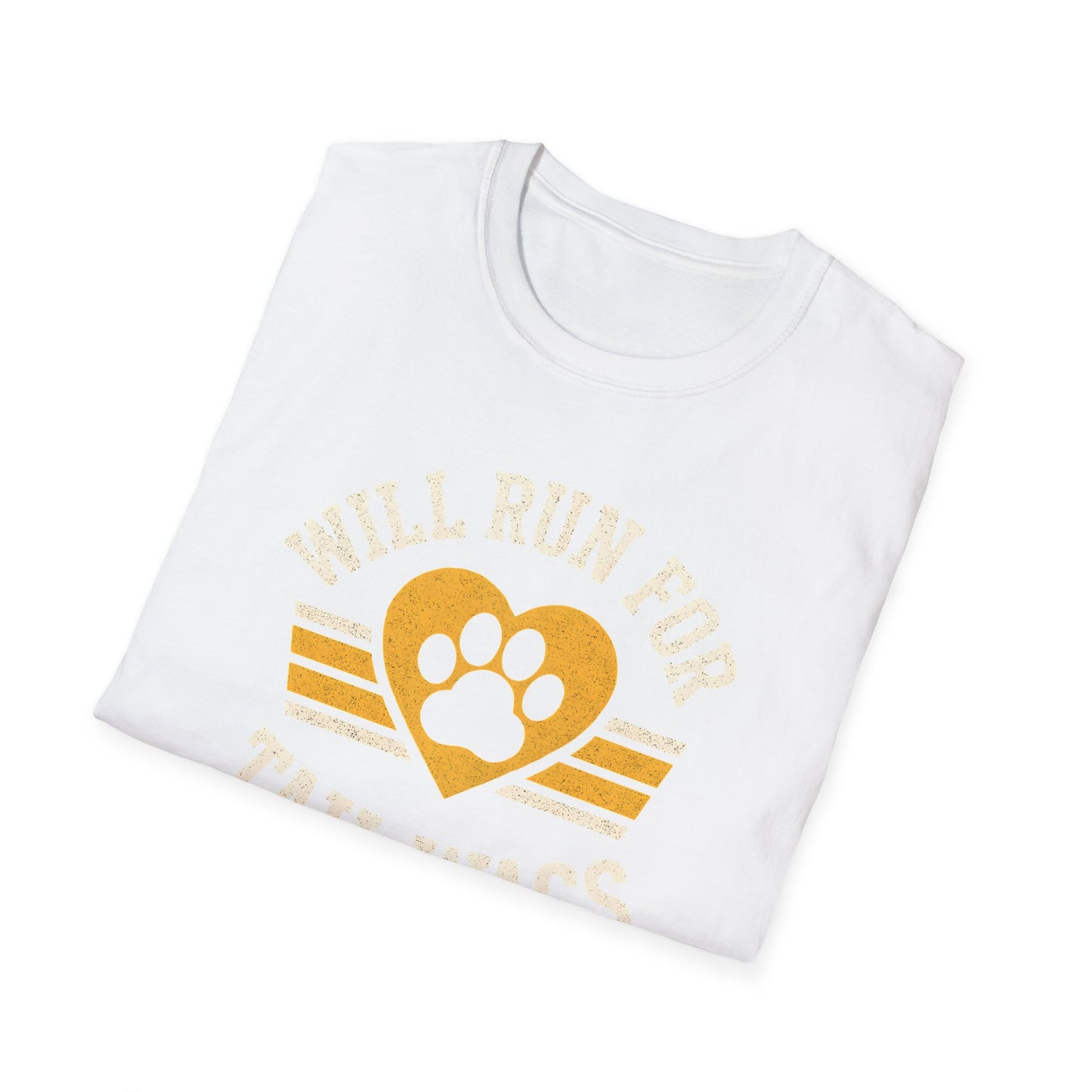 Dog Lover's Softstyle T-Shirt - I'll Run for Tail Wags, Pet Gift, Animal Enthusiast Tee, Casual Wear, Dog Mom Gift, Fun Dog Shirt