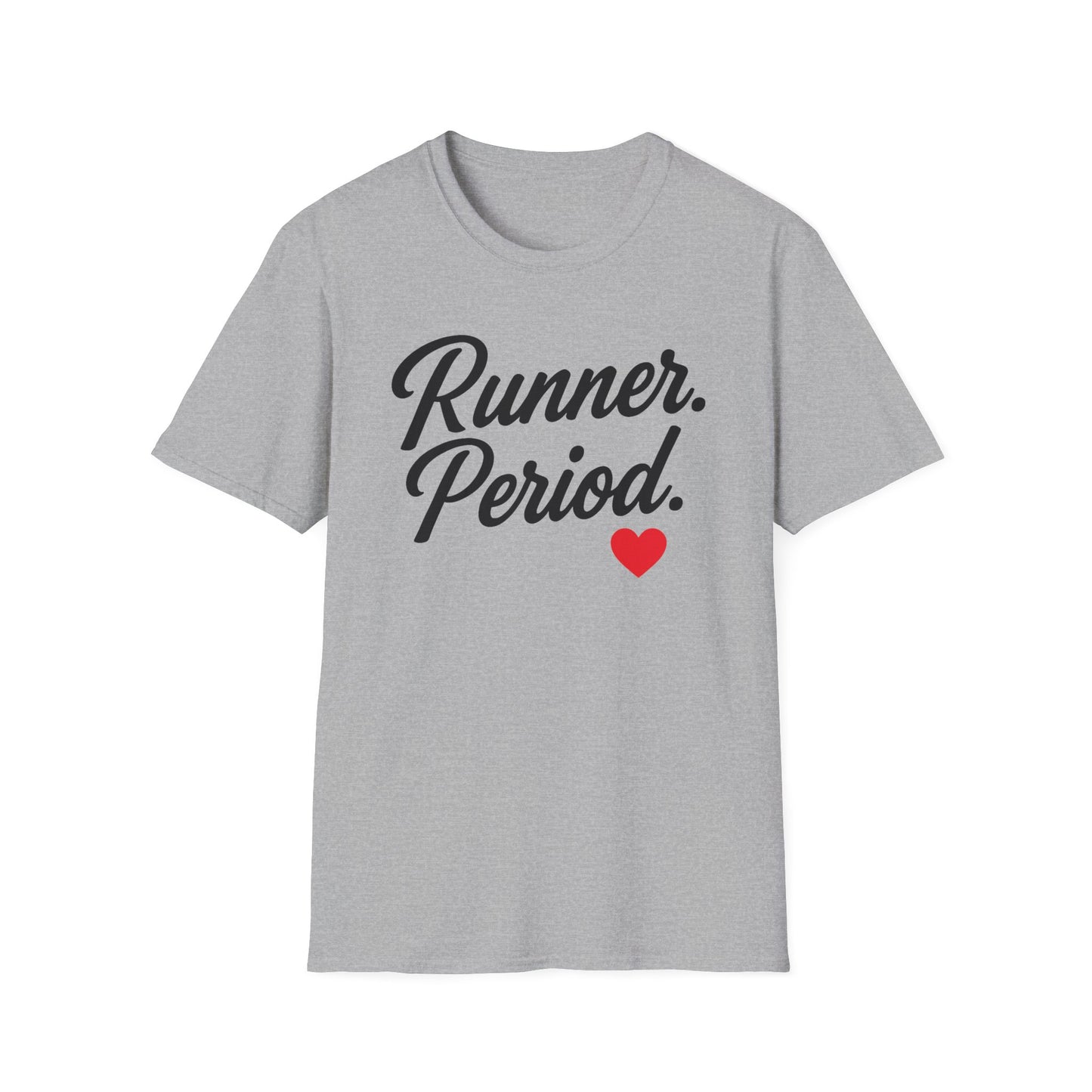 Runner Period T-Shirt | Softstyle Unisex Tee for Runners, Gift for Athletes, Workout Apparel, Casual Wear, Fitness Style