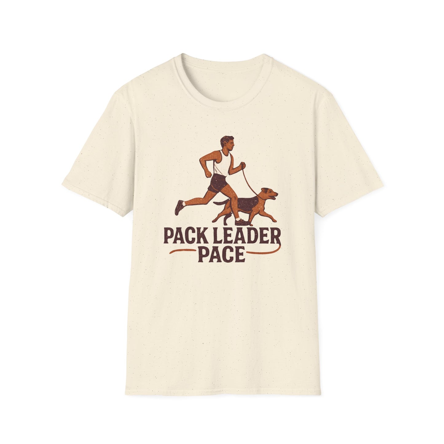 Pack Leader Pace Unisex Softstyle T-Shirt, Dog Running Shirt, Pet Owner Gift, Fitness Apparel, Casual Wear, Dog Lover Tee
