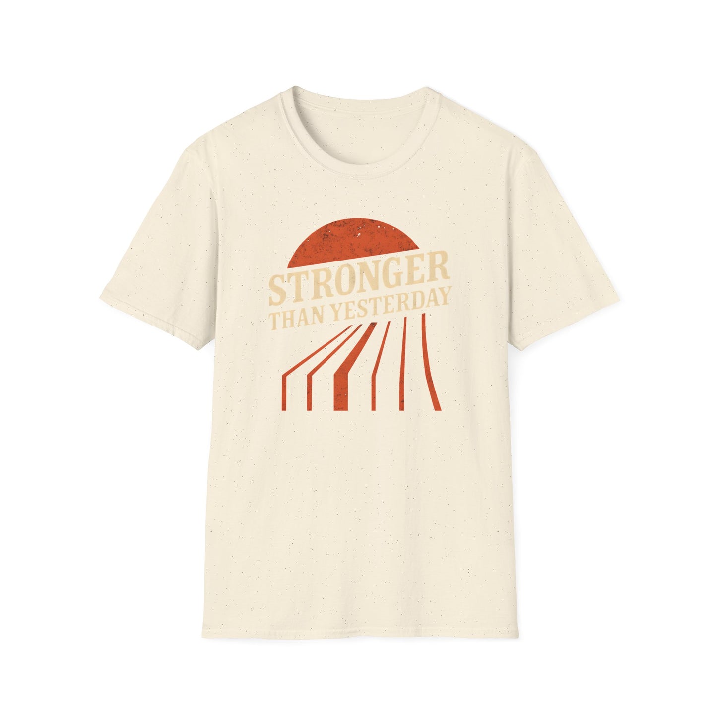 Unisex Softstyle T-Shirt - 'Stronger Than Yesterday' Inspirational Tee, Motivational Gift for Fitness, Casual Wear, Self-Care
