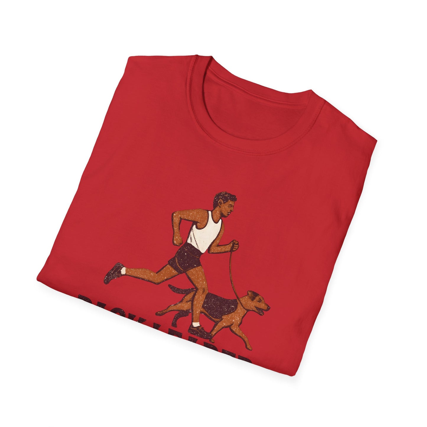Pack Leader Pace Unisex Softstyle T-Shirt, Dog Running Shirt, Pet Owner Gift, Fitness Apparel, Casual Wear, Dog Lover Tee