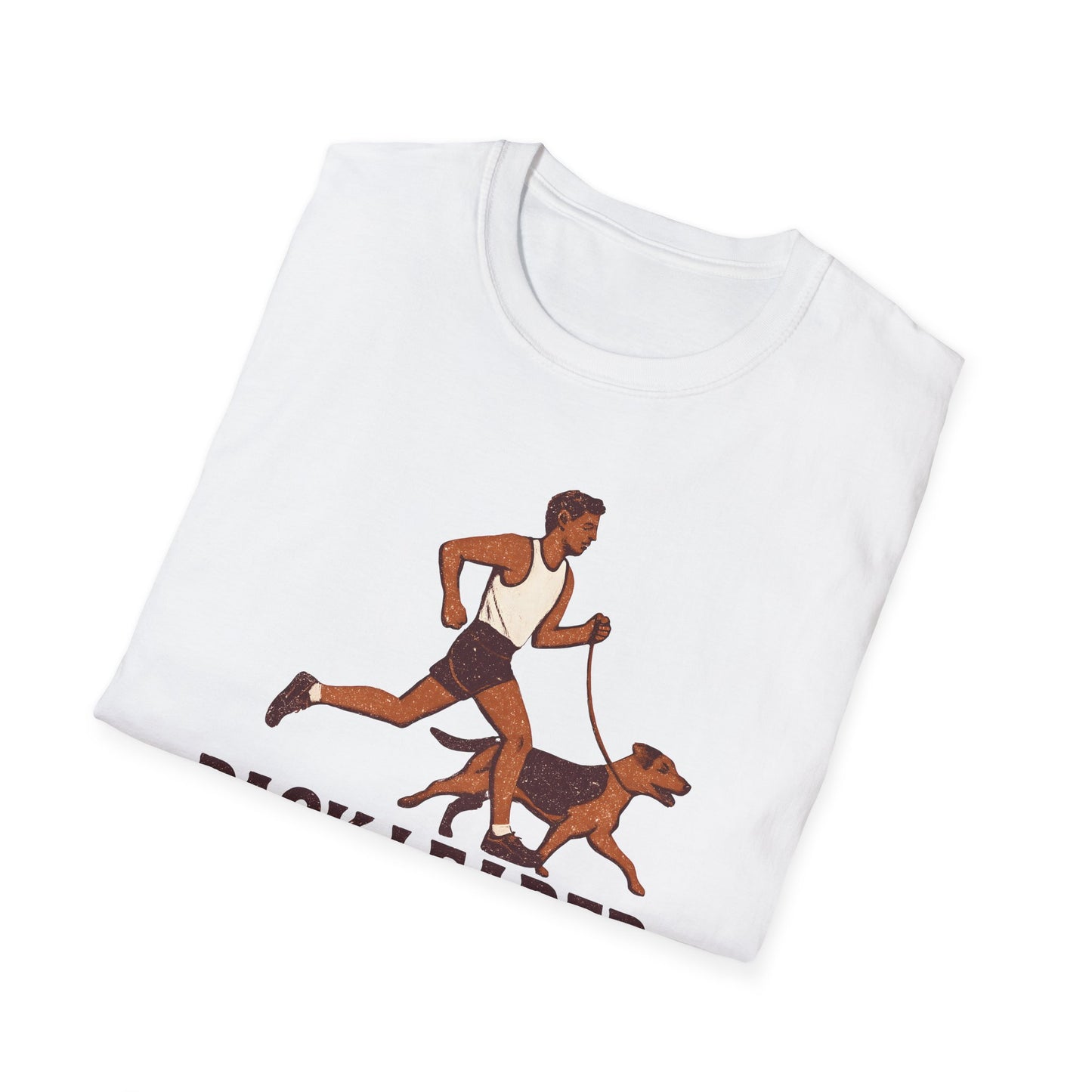 Pack Leader Pace Unisex Softstyle T-Shirt, Dog Running Shirt, Pet Owner Gift, Fitness Apparel, Casual Wear, Dog Lover Tee