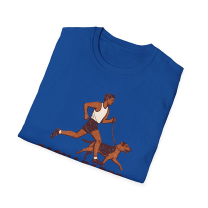 Pack Leader Pace Unisex Softstyle T-Shirt, Dog Running Shirt, Pet Owner Gift, Fitness Apparel, Casual Wear, Dog Lover Tee