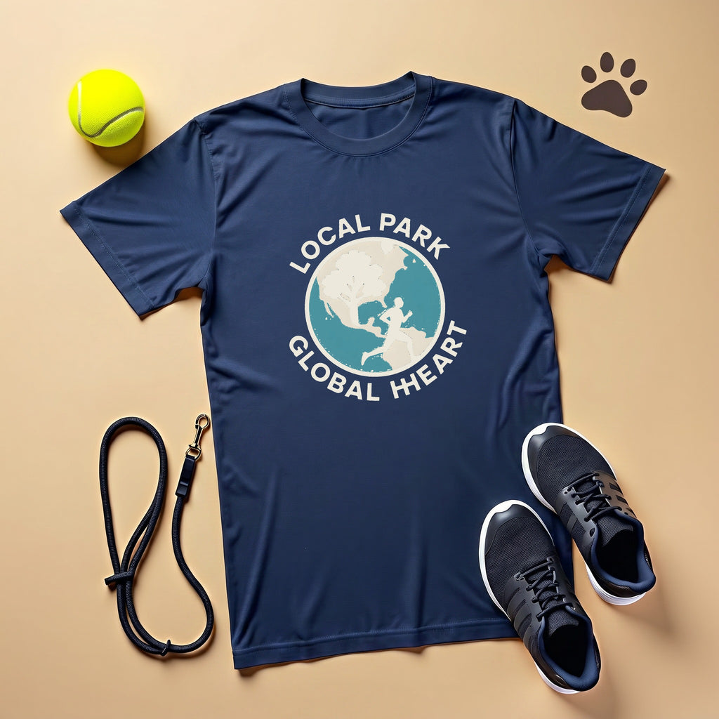 Global Runner Badge Tree Silhouette