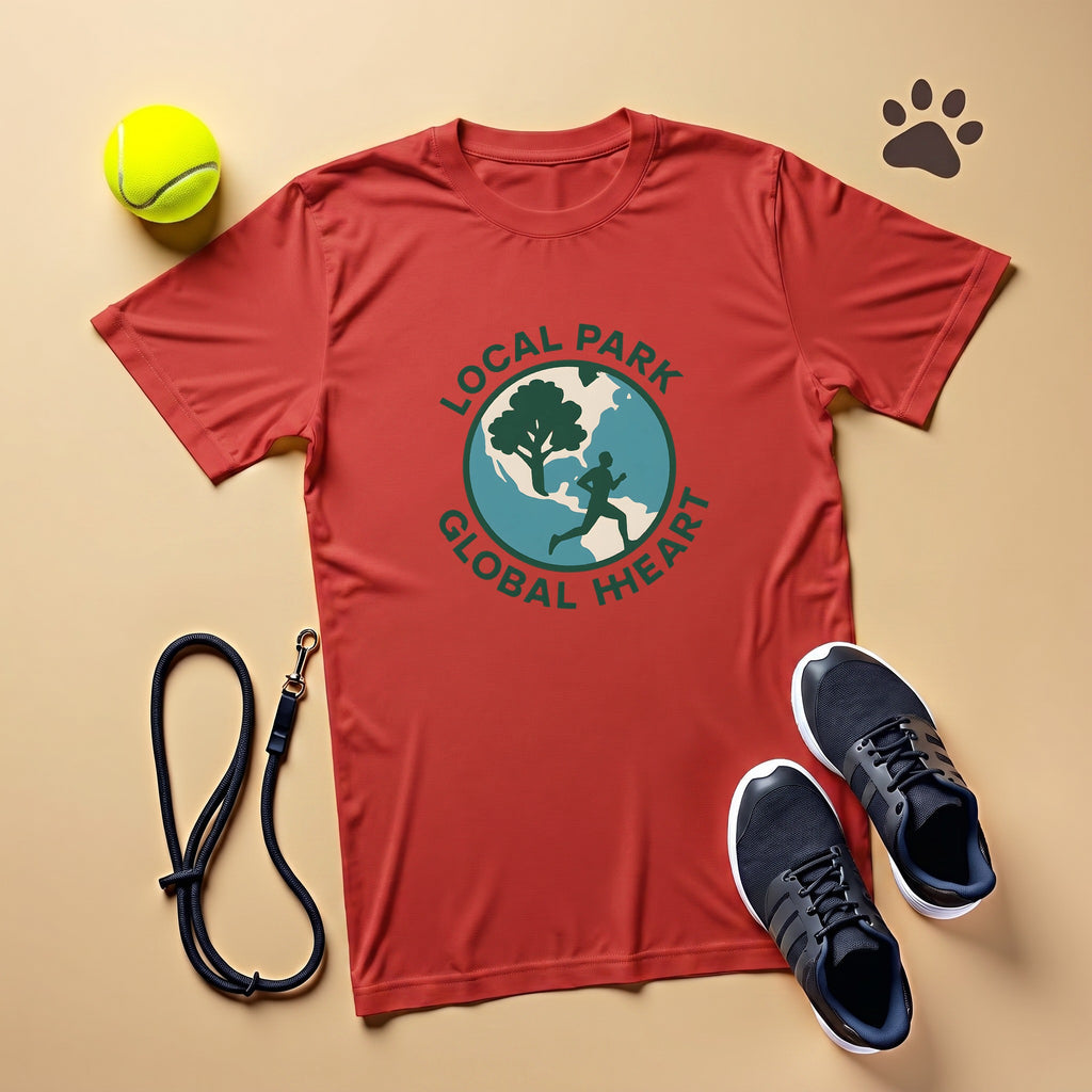 Global Runner Badge Tree Silhouette