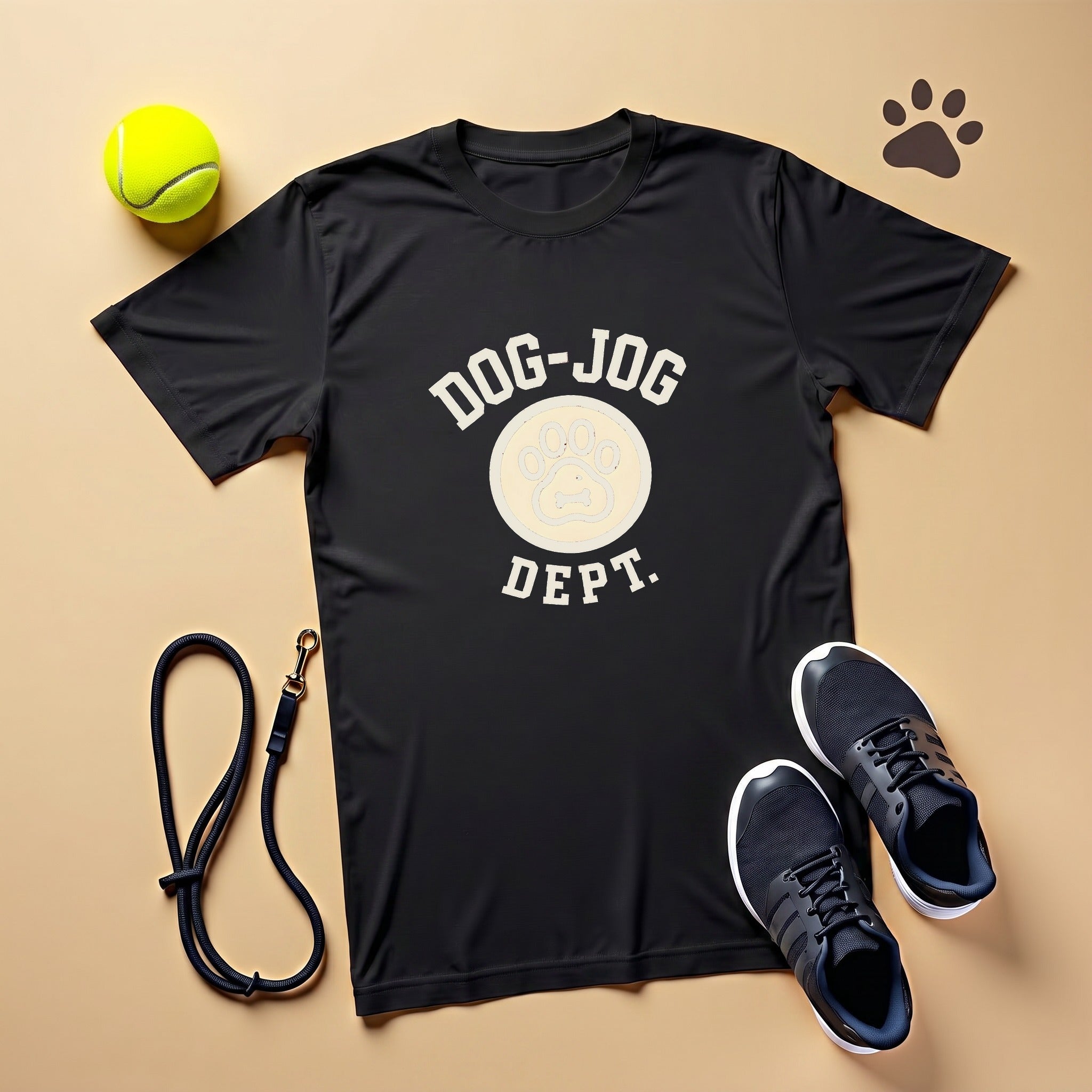 Retro Dog Jog Dept Vintage Track Crest