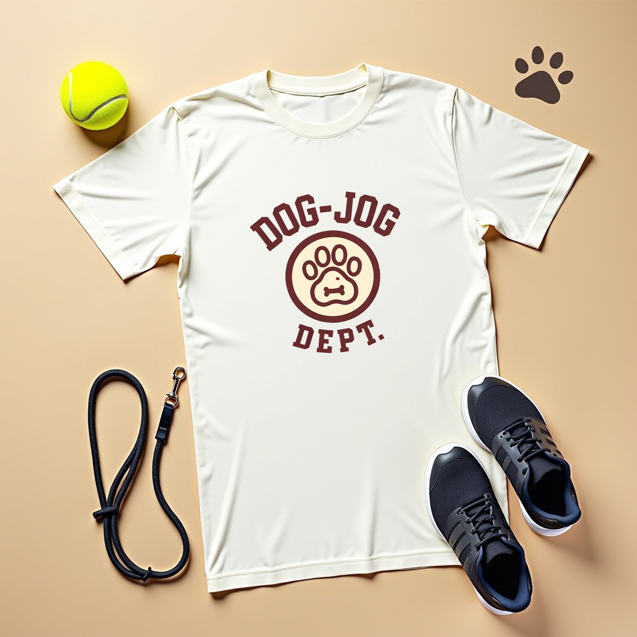 Retro Dog Jog Dept Vintage Track Crest