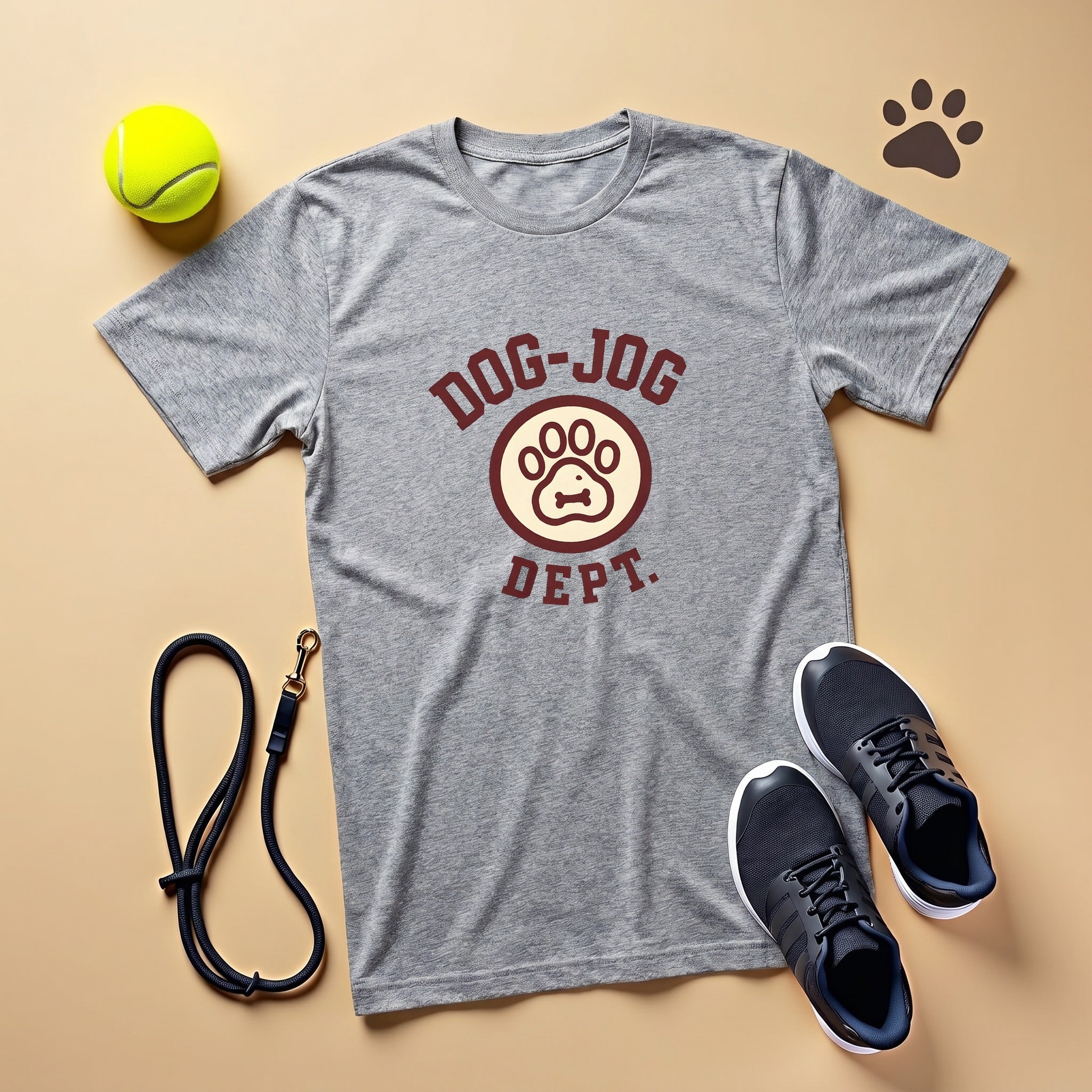 Retro Dog Jog Dept Vintage Track Crest