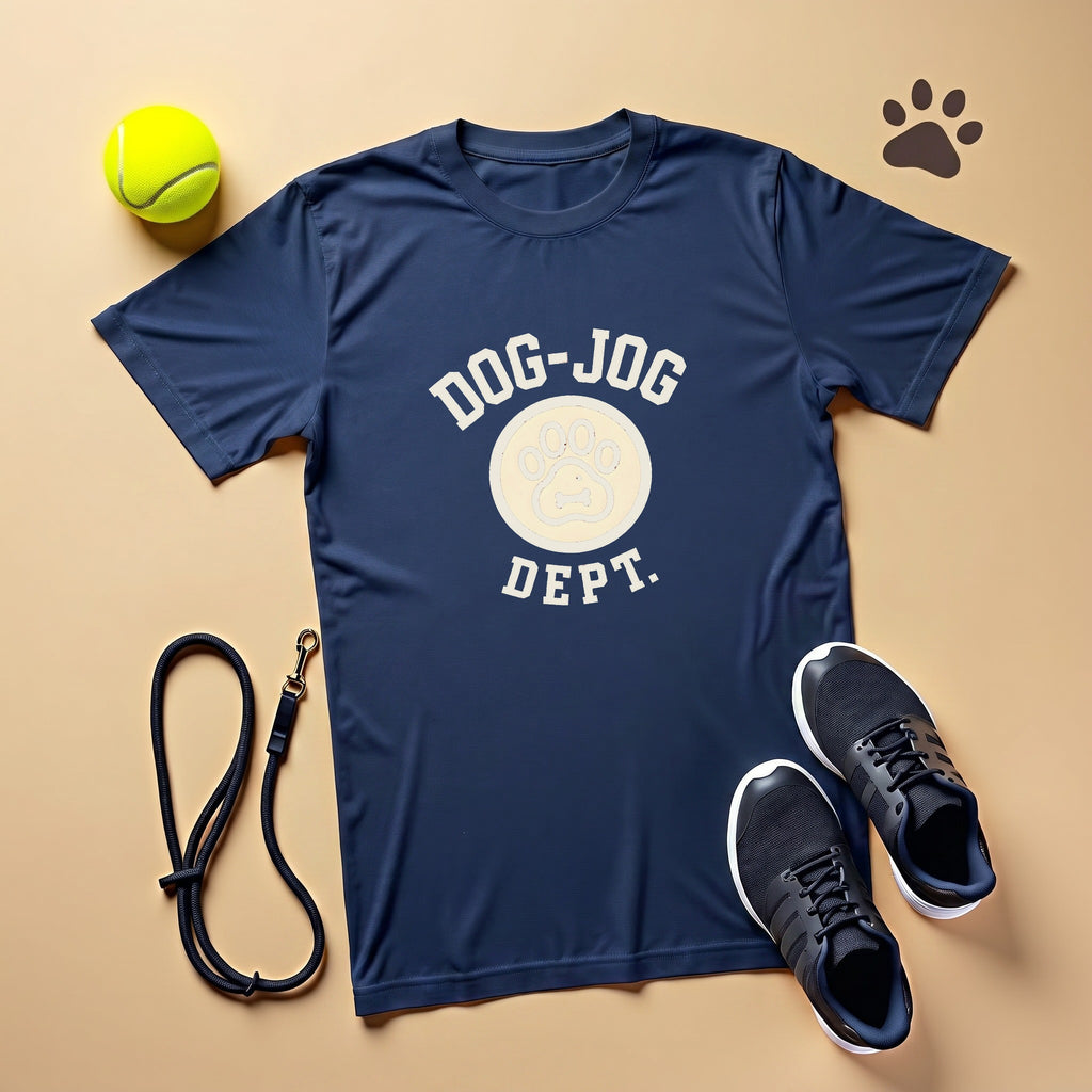 Retro Dog Jog Dept Vintage Track Crest