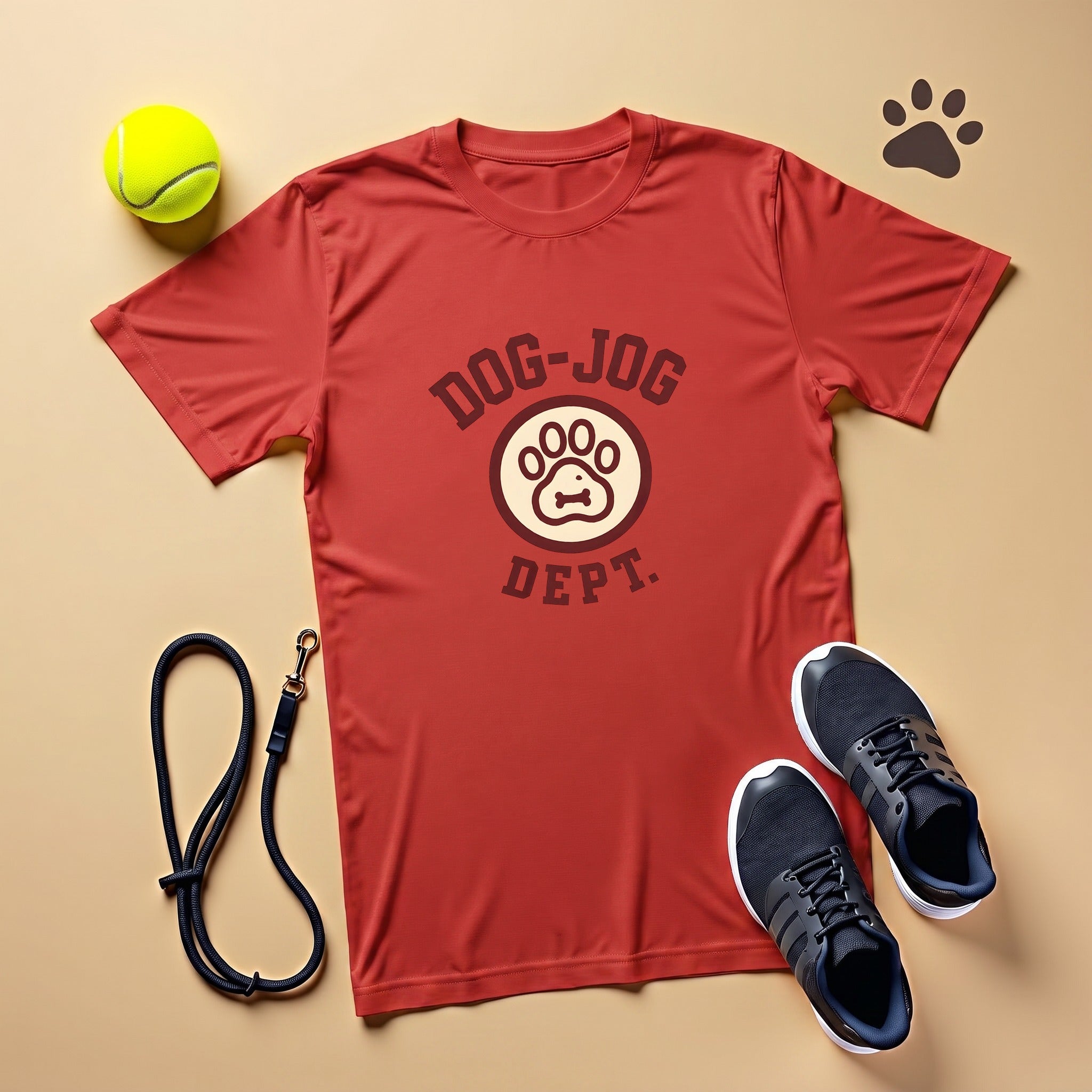 Retro Dog Jog Dept Vintage Track Crest