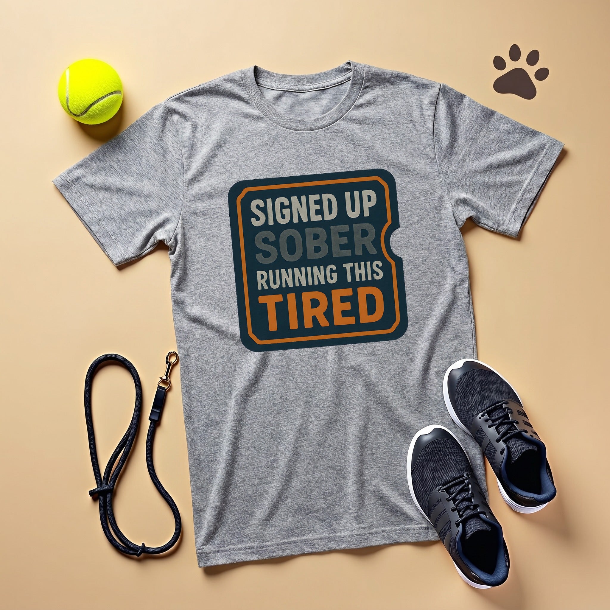 Signed Up Sober Running This Tired