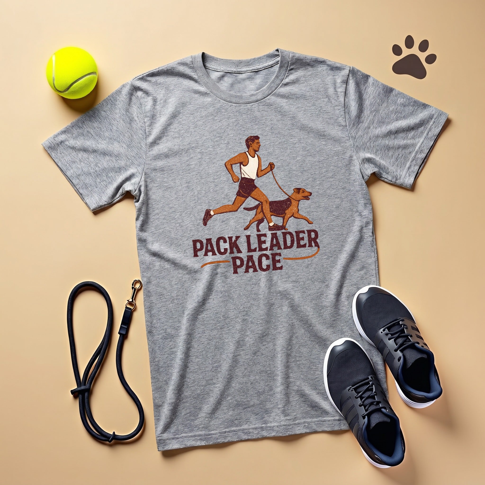 Vintage Runner Loyal Dog Marathon